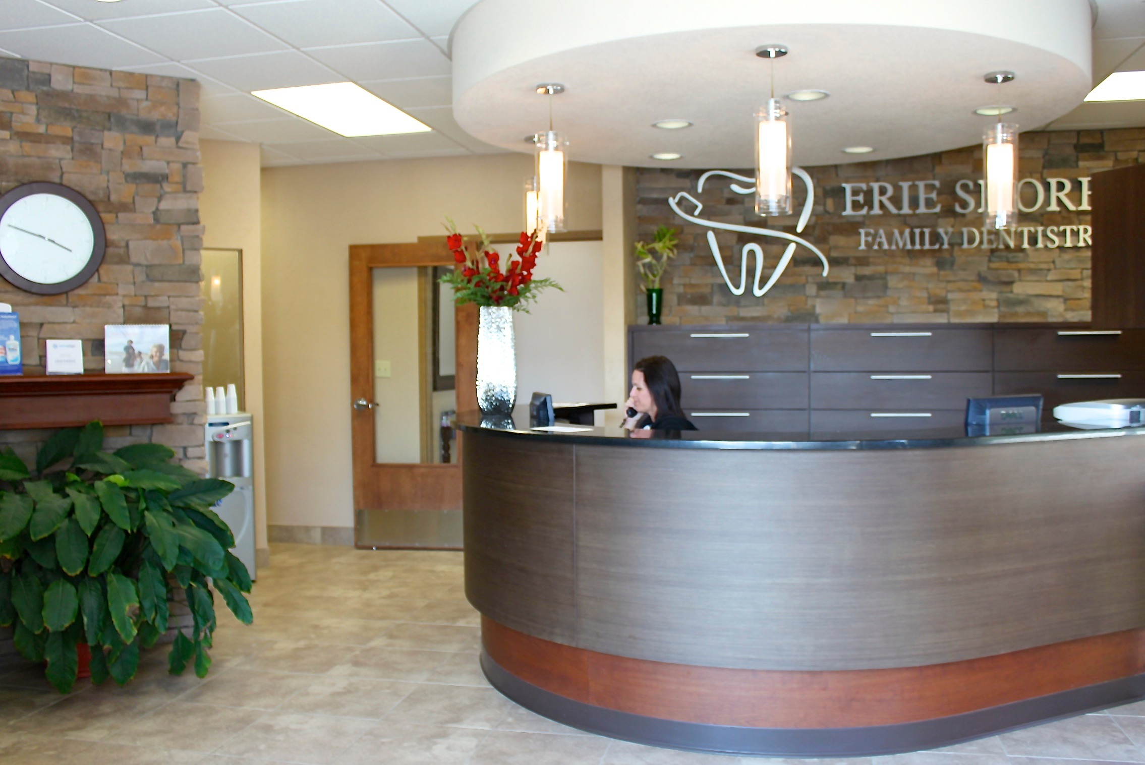 Erie Shores Family Dentistry reception desk
